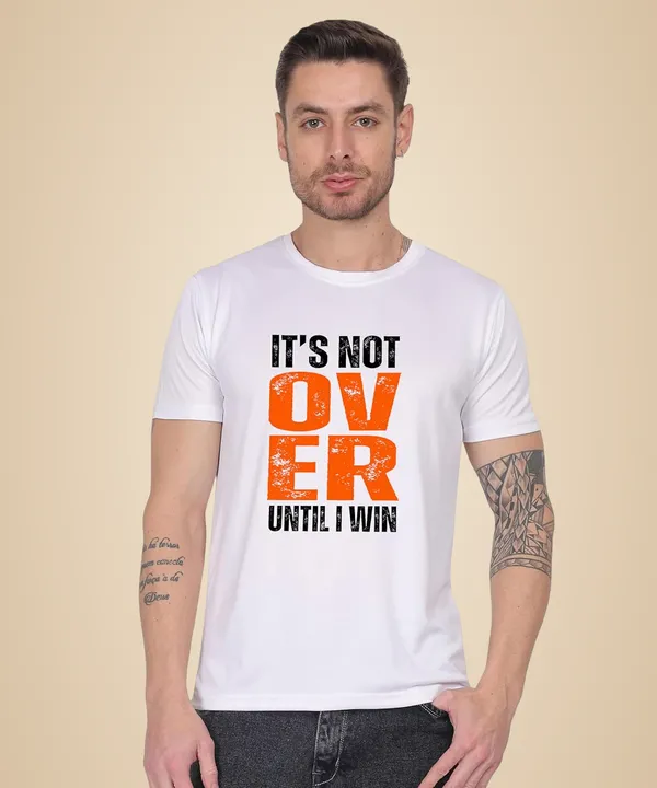 White_Cotton_Printed_Crew_Neck_Half_Sleeve_T-Shirt_For_Men