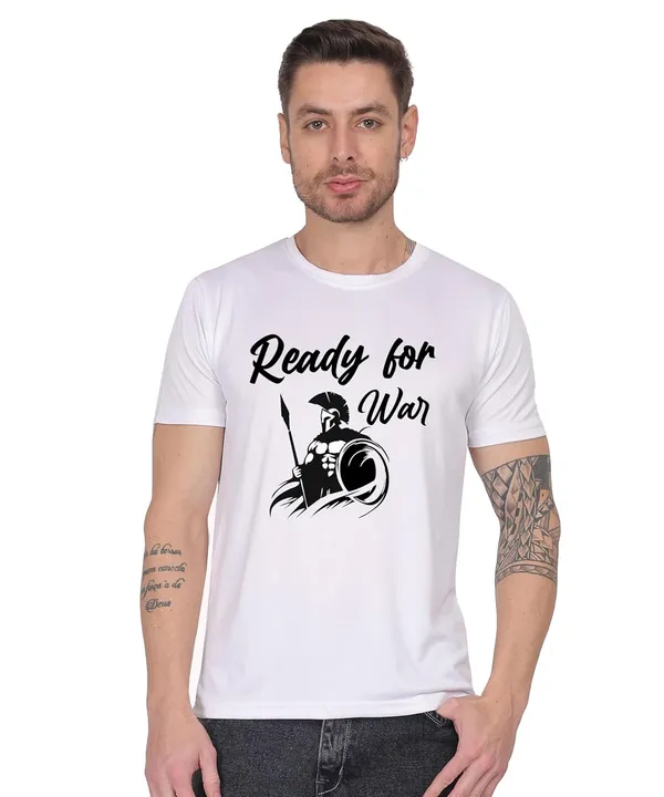 White_Cotton_Printed_Crew_Neck_Half_Sleeve_T-Shirt_For_Men