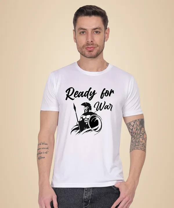 White_Cotton_Printed_Crew_Neck_Half_Sleeve_T-Shirt_For_Men