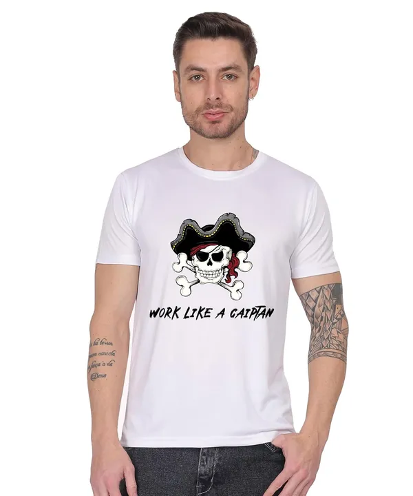 White_Cotton_Printed_Crew_Neck_Half_Sleeve_T-Shirt_For_Men
