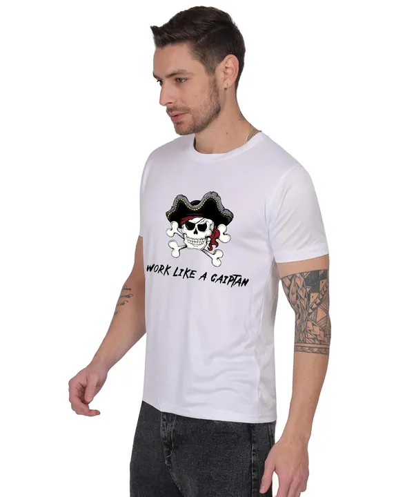 White_Cotton_Printed_Crew_Neck_Half_Sleeve_T-Shirt_For_Men