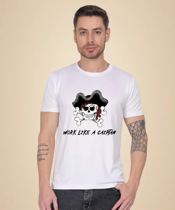 White_Cotton_Printed_Crew_Neck_Half_Sleeve_T-Shirt_For_Men