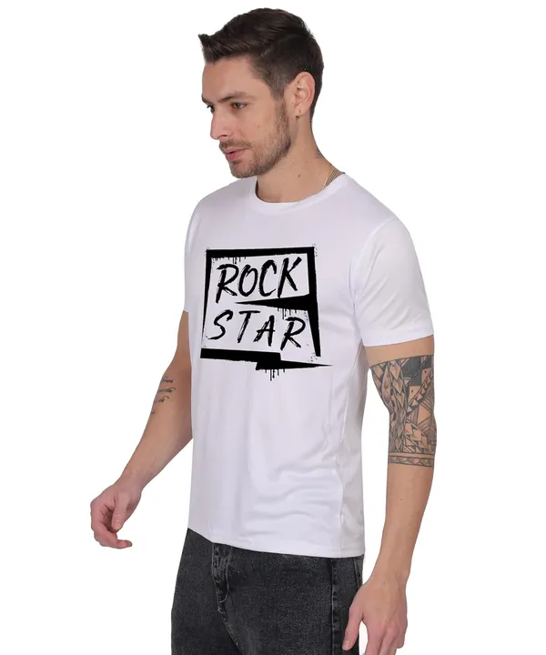 White_Cotton_Printed_Crew_Neck_Half_Sleeve_T-Shirt_For_Men
