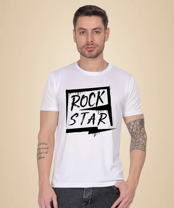 White_Cotton_Printed_Crew_Neck_Half_Sleeve_T-Shirt_For_Men