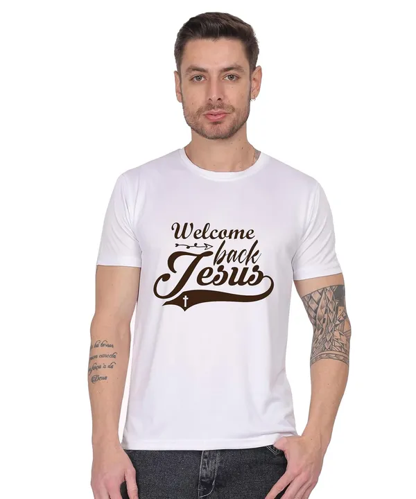 White_Cotton_Printed_Crew_Neck_Half_Sleeve_T-Shirt_For_Men