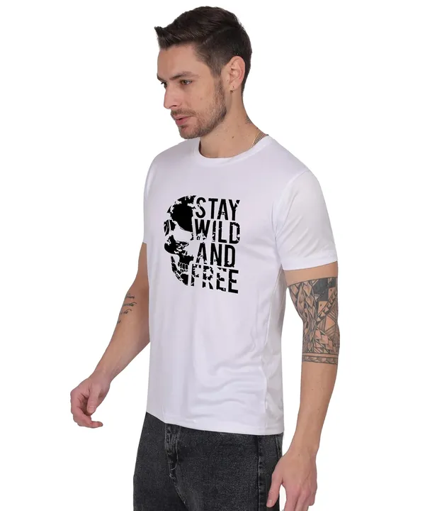White_Cotton_Printed_Crew_Neck_Half_Sleeve_T-Shirt_For_Men