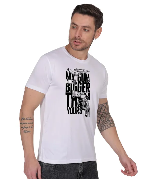 White_Cotton_Printed_Crew_Neck_Half_Sleeve_T-Shirt_For_Men