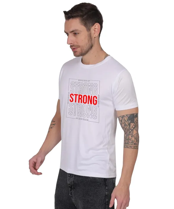 White_Cotton_Printed_Crew_Neck_Half_Sleeve_T-Shirt_For_Men