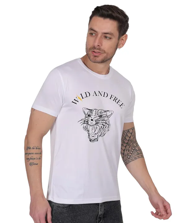 White_Cotton_Printed_Crew_Neck_Half_Sleeve_T-Shirt_For_Men
