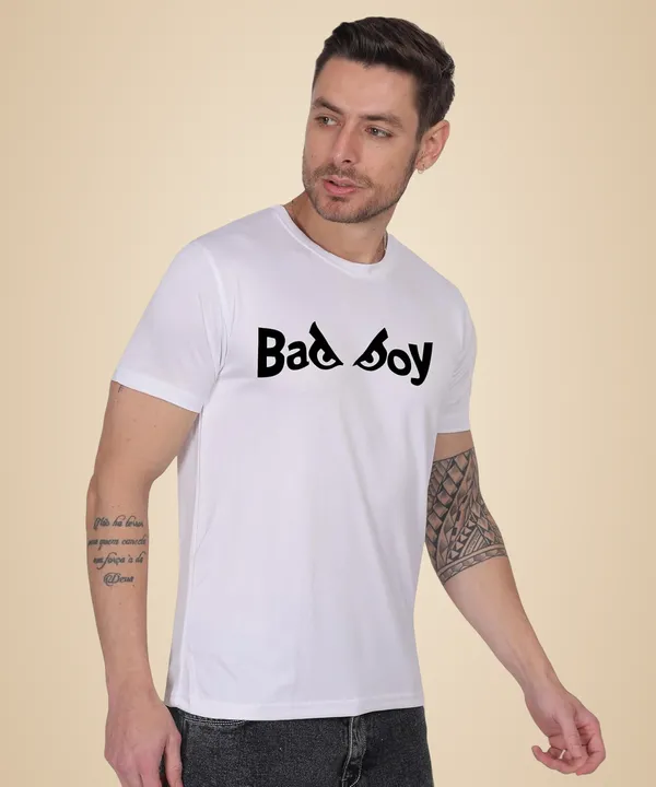 White_Cotton_Printed_Crew_Neck_Half_Sleeve_T-Shirt_For_Men