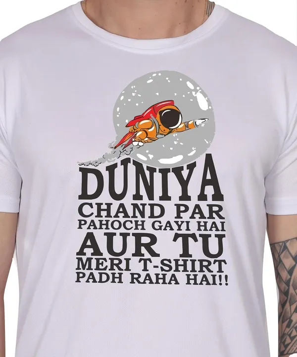 White_Cotton_Printed_Crew_Neck_Half_Sleeve_T-Shirt_For_Men