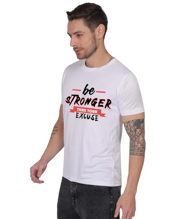 White_Cotton_Printed_Crew_Neck_Half_Sleeve_T-Shirt_For_Men