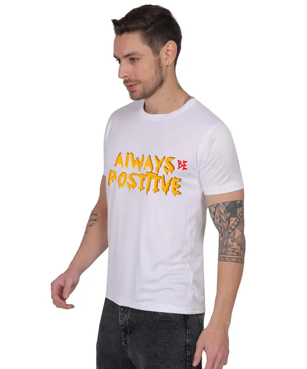 White_Cotton_Printed_Crew_Neck_Half_Sleeve_T-Shirt_For_Men