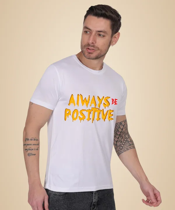 White_Cotton_Printed_Crew_Neck_Half_Sleeve_T-Shirt_For_Men