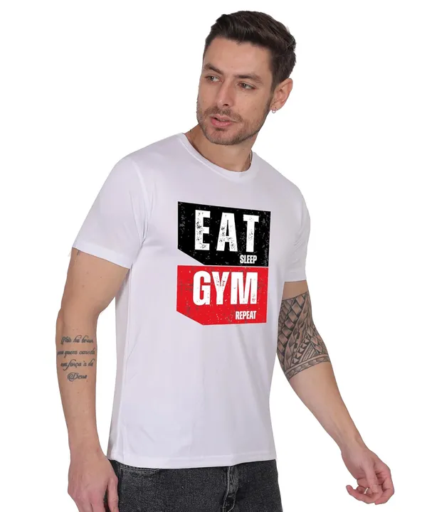 White_Cotton_Printed_Crew_Neck_Half_Sleeve_T-Shirt_For_Men