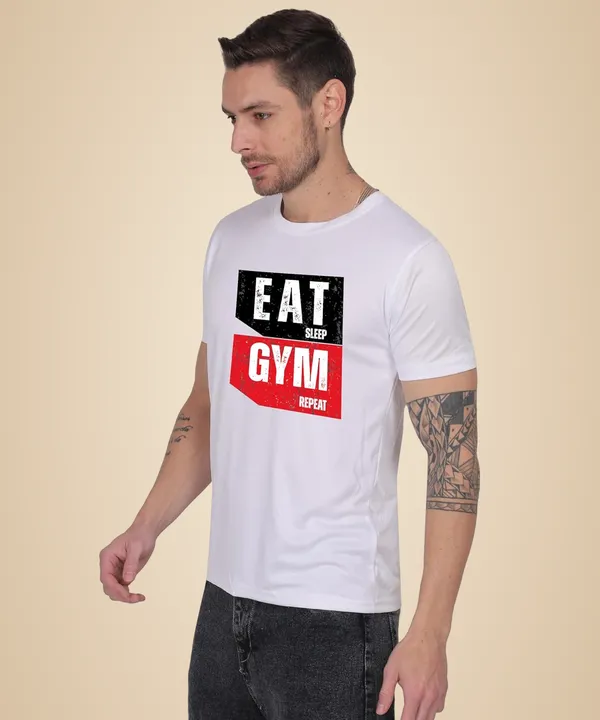 White_Cotton_Printed_Crew_Neck_Half_Sleeve_T-Shirt_For_Men