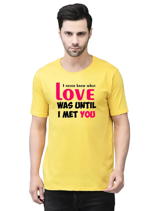 Yellow_Cotton_Printed_Crew_Neck_Half_Sleeve_T-Shirt_For_Men
