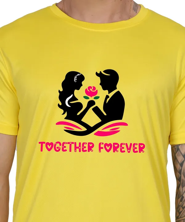 Yellow_Cotton_Printed_Crew_Neck_Half_Sleeve_T-Shirt_For_Men