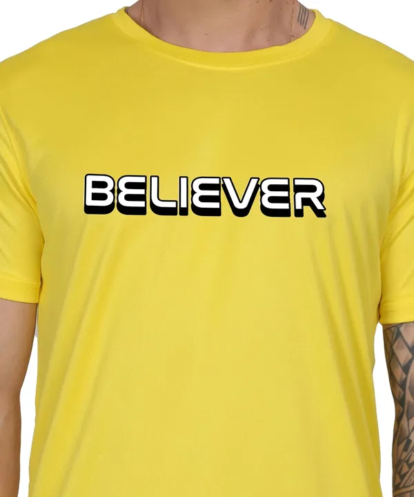Yellow_Cotton_Printed_Crew_Neck_Half_Sleeve_T-Shirt_For_Men