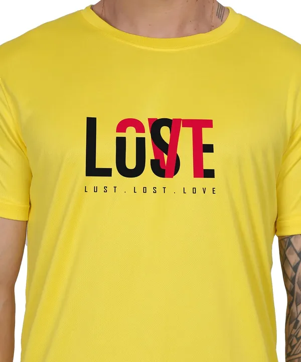 Yellow_Cotton_Printed_Crew_Neck_Half_Sleeve_T-Shirt_For_Men