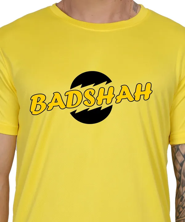 Yellow_Cotton_Printed_Crew_Neck_Half_Sleeve_T-Shirt_For_Men
