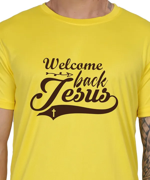 Yellow_Cotton_Printed_Crew_Neck_Half_Sleeve_T-Shirt_For_Men