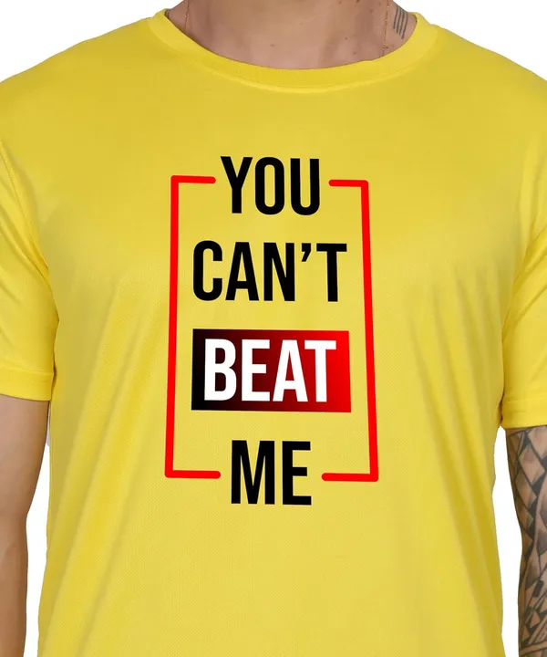 Yellow_Cotton_Printed_Crew_Neck_Half_Sleeve_T-Shirt_For_Men