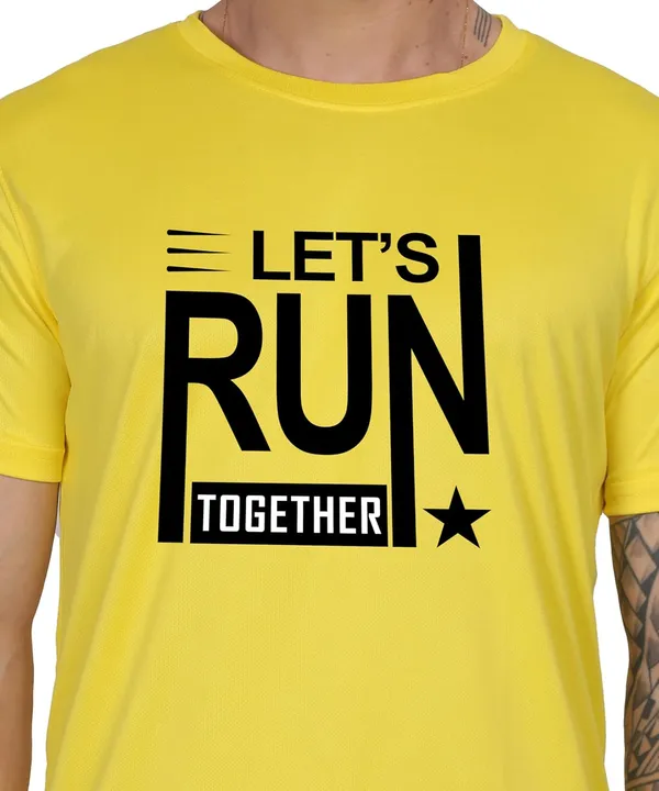 Yellow_Cotton_Printed_Crew_Neck_Half_Sleeve_T-Shirt_For_Men
