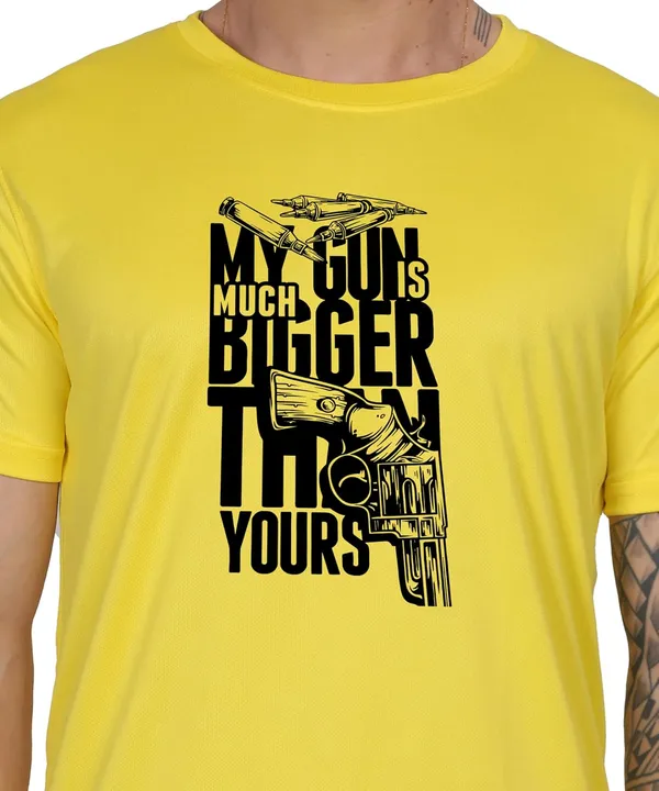 Yellow_Cotton_Printed_Crew_Neck_Half_Sleeve_T-Shirt_For_Men