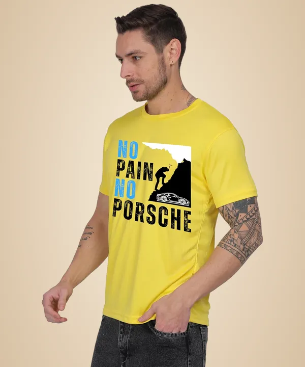 Yellow_Cotton_Printed_Crew_Neck_Half_Sleeve_T-Shirt_For_Men