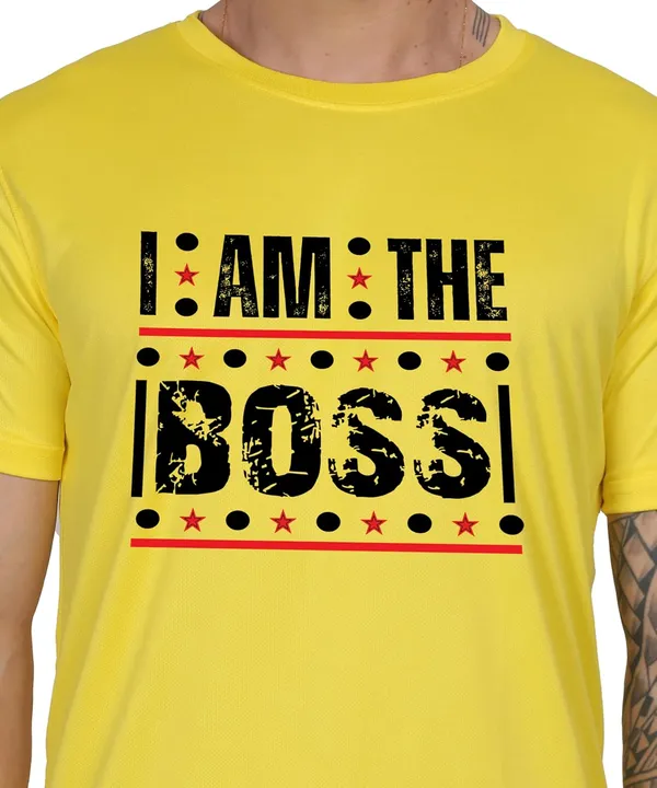 Yellow_Cotton_Printed_Crew_Neck_Half_Sleeve_T-Shirt_For_Men