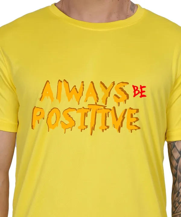 Yellow_Cotton_Printed_Crew_Neck_Half_Sleeve_T-Shirt_For_Men