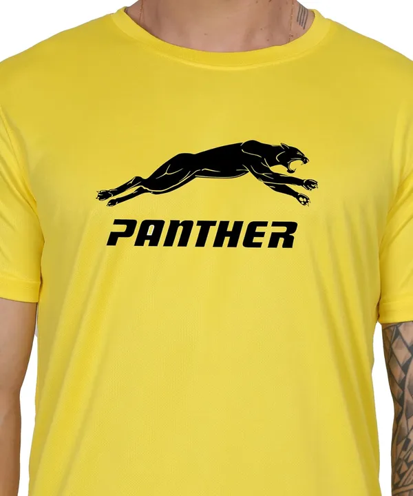 Yellow_Cotton_Printed_Crew_Neck_Half_Sleeve_T-Shirt_For_Men