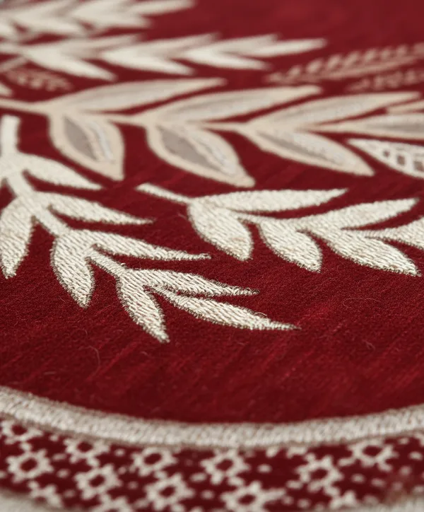 Maroon_Floral_Pattern_Velvet_Slip_Sofa_Cover_(5_Seater)_(Pack_Of_6)