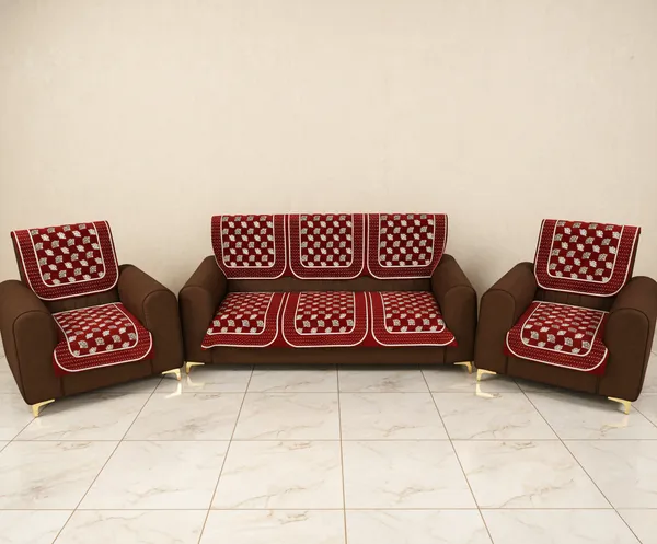 Maroon_Floral_Pattern_Velvet_Slip_Sofa_Cover_(5_Seater)_(Pack_Of_6)
