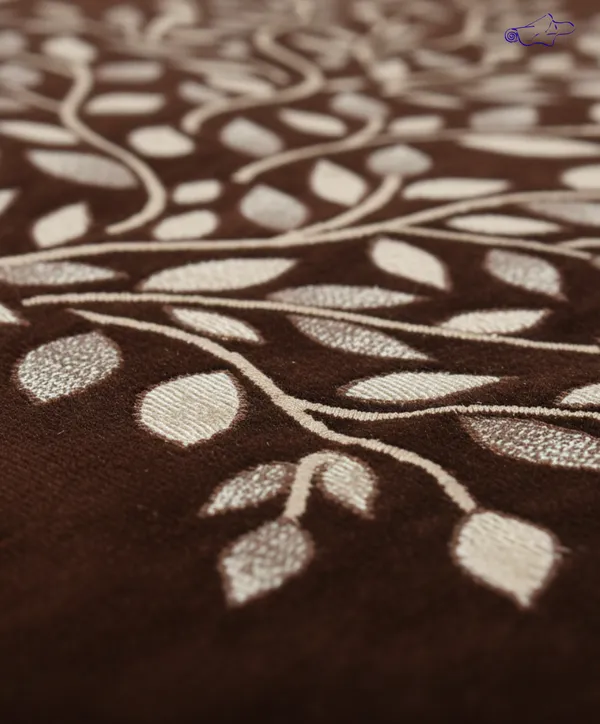 Brown_Floral_Pattern_Velvet_Slip_Sofa_Cover_(5_Seater)_(Pack_Of_6)