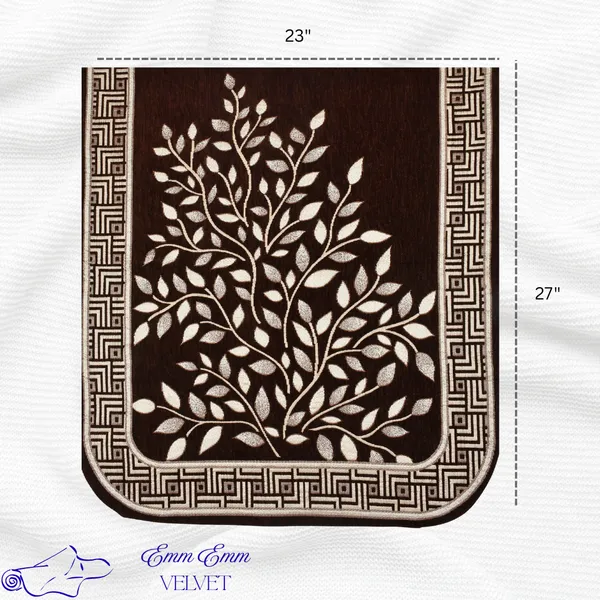 Brown_Floral_Pattern_Velvet_Slip_Sofa_Cover_(5_Seater)_(Pack_Of_6)