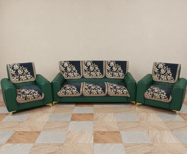 Grey_Floral_Pattern_Velvet_Slip_Sofa_Cover_(5_Seater)_(Pack_Of_6)