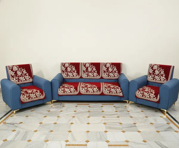 Maroon_Floral_Pattern_Velvet_Slip_Sofa_Cover_(5_Seater)_(Pack_Of_6)