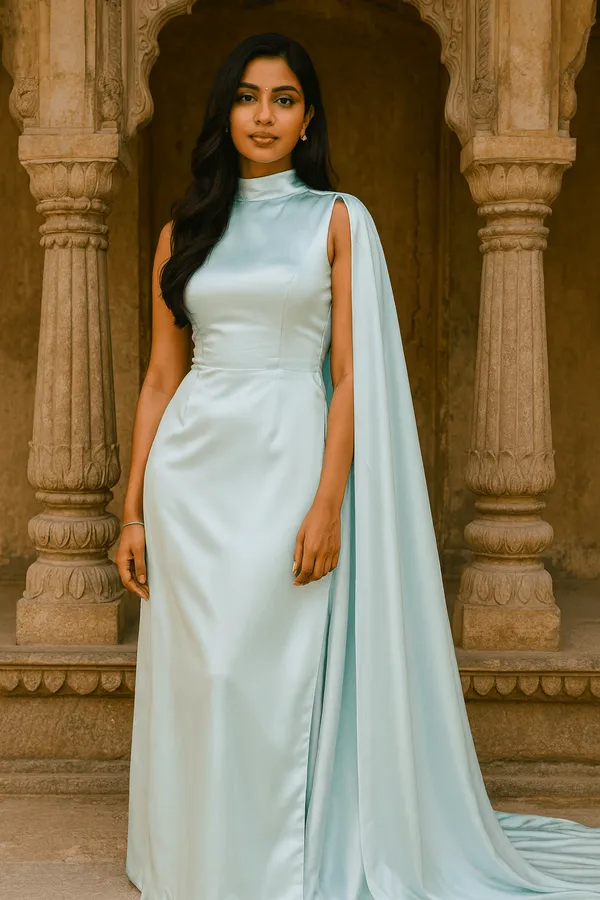Mint_Blue_Satin_Party_Wear_Gown_For_Women