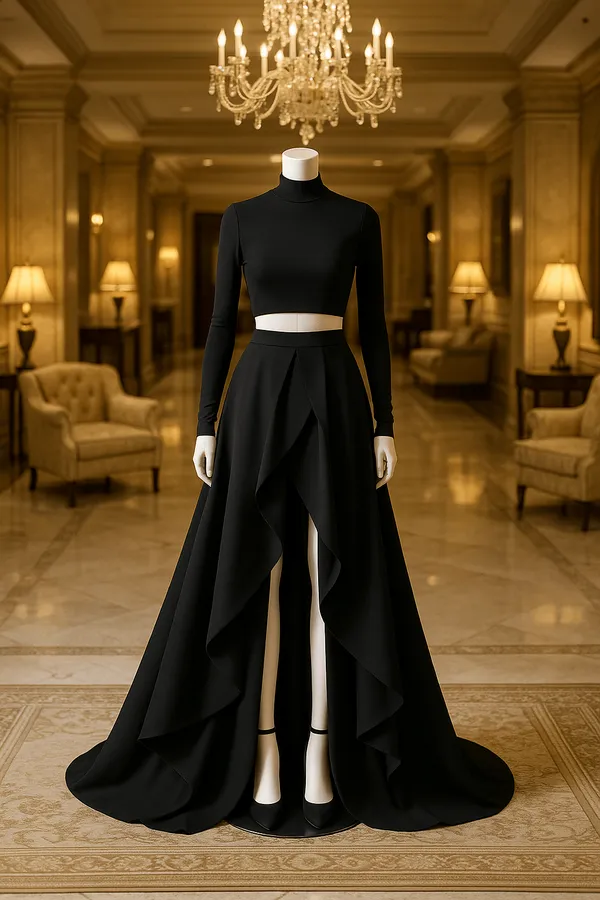 Black_Party_Wear_Co-Ord_For_Women