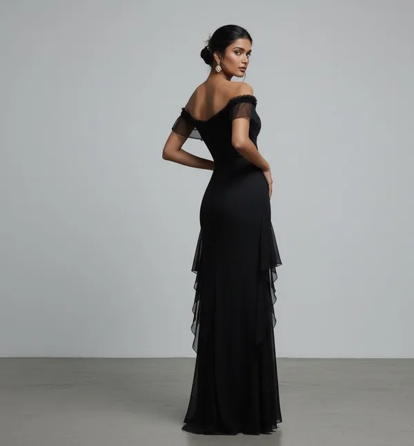 Midnight_Black_Lycra_Party_Wear_Gown_For_Women