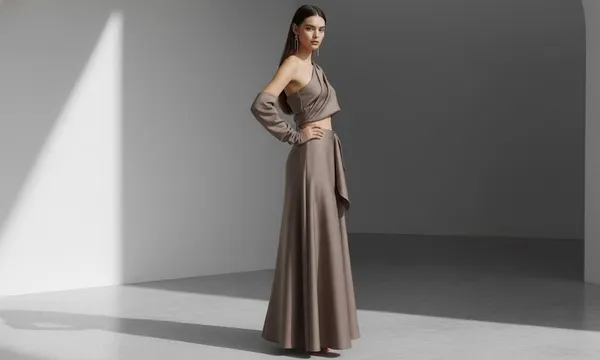 Mocha_Beige_Lace_Party_Wear_Gown_For_Women