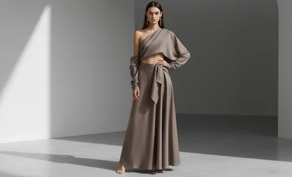 Mocha_Beige_Lace_Party_Wear_Gown_For_Women