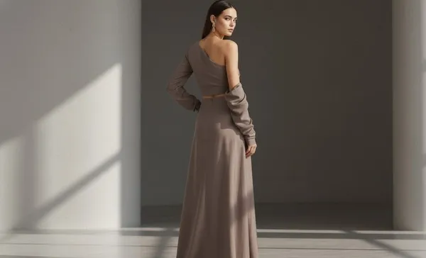 Mocha_Beige_Lace_Party_Wear_Gown_For_Women