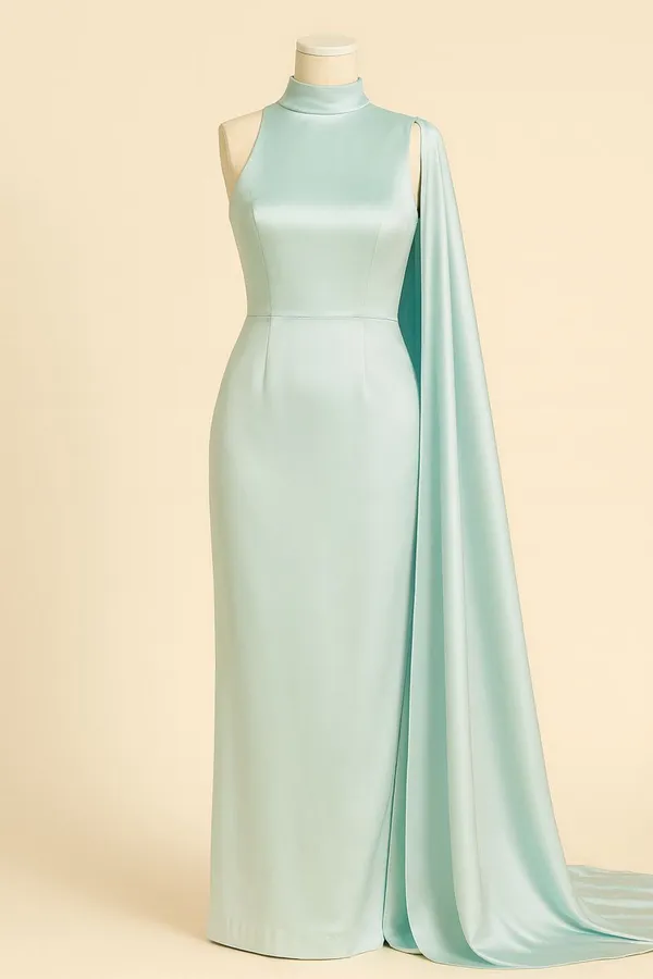 Mint_Blue_Satin_Party_Wear_Gown_For_Women