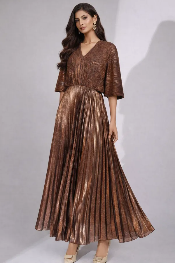 Burnished_Copper_Full_Length_Party_Wear_Dress_For_Women