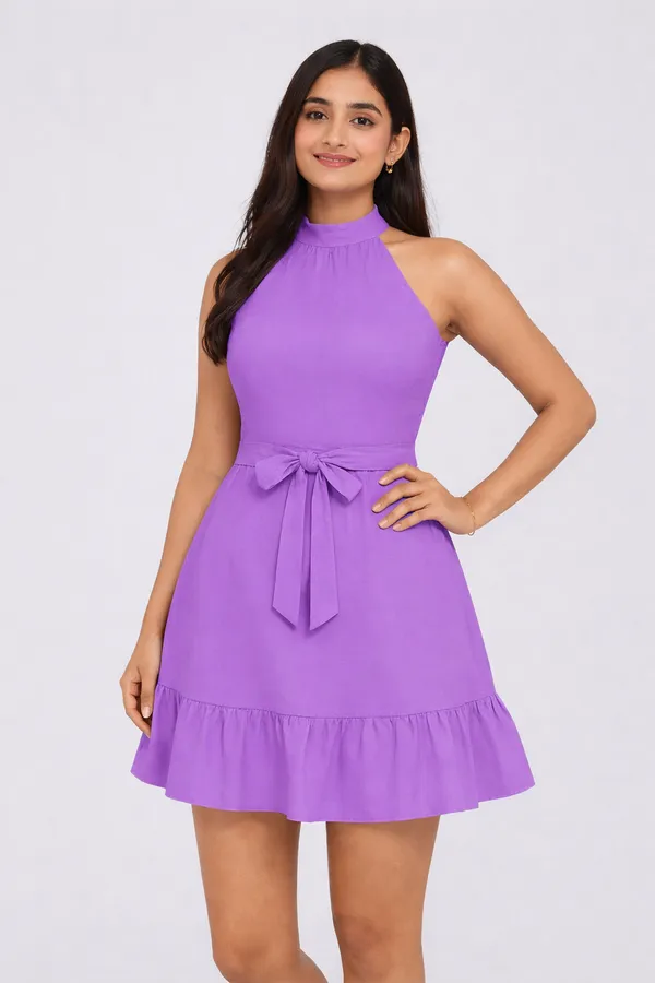 Purple_Rayon_Party_Wear_Dress_For_Women