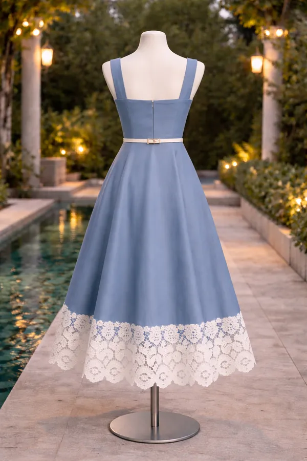 Dusty_Blue_Fit_&_Flare_Lace_Hem_Midi_Dress