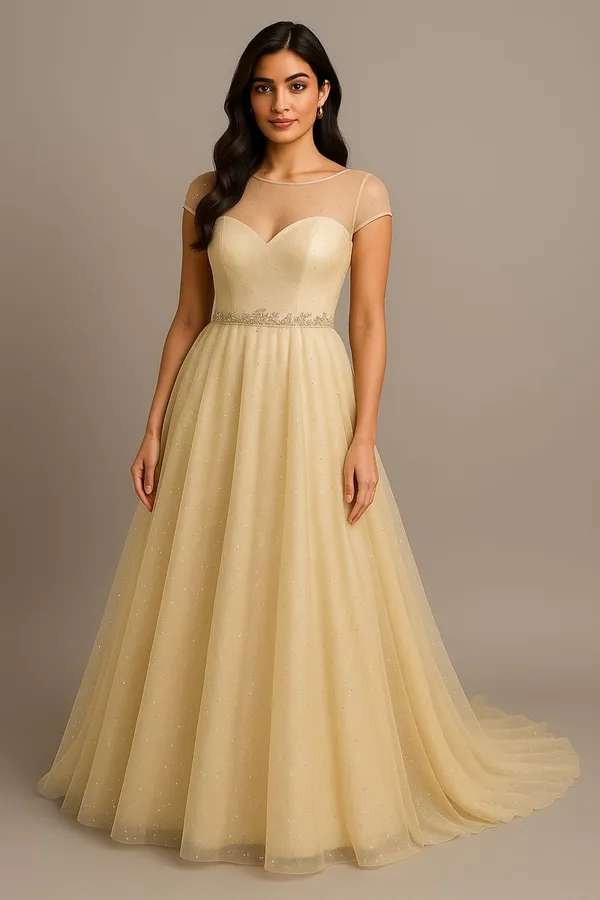 Beige_Crepe_Party_Wear_Gown_For_Women